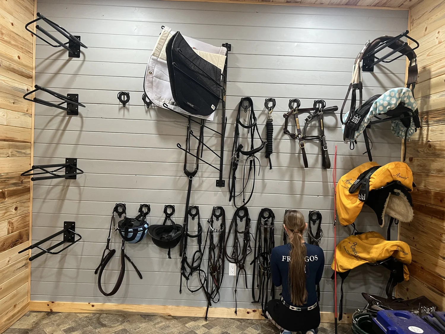 Climate controlled tack room