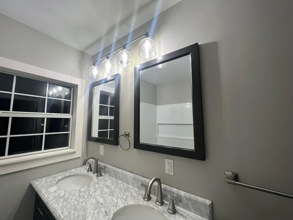 Updated bathroom rental home